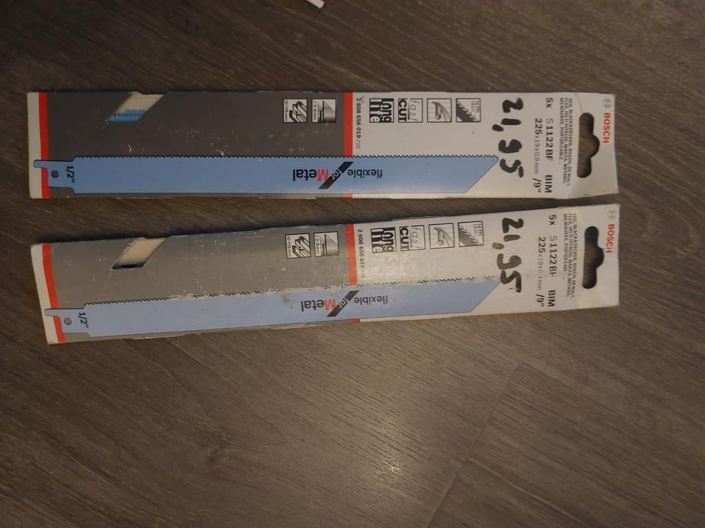 Bosch en Rems reciprozaagjes - Diverse sets verschillende so, Ophalen of Verzenden, Nieuw, Reciprozaag, Bosch, Rems