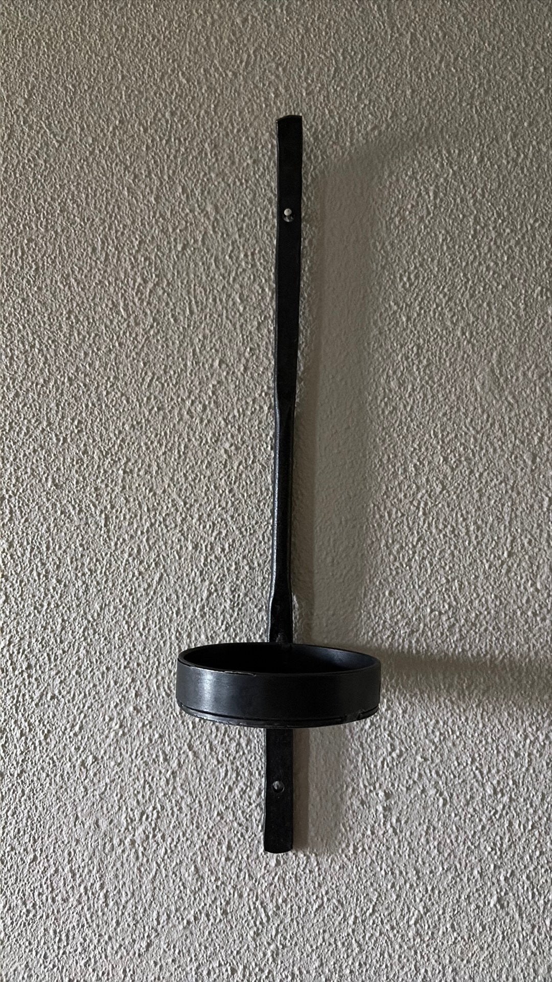 Stoere wandkandelaar, Huis en Inrichting, Ophalen, Zwart, Metaal, Kaars