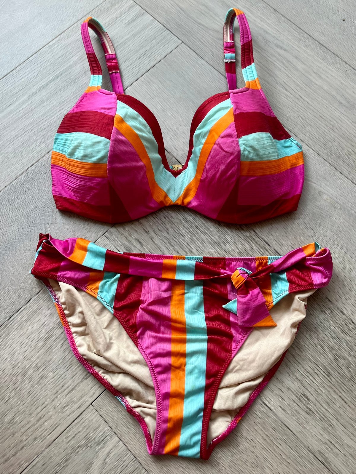 Marie Jo Swim Bikini 80E/42 Tenedos (LEES BESCHRIJVING), Verzenden, Roze, Bikini, Gedragen
