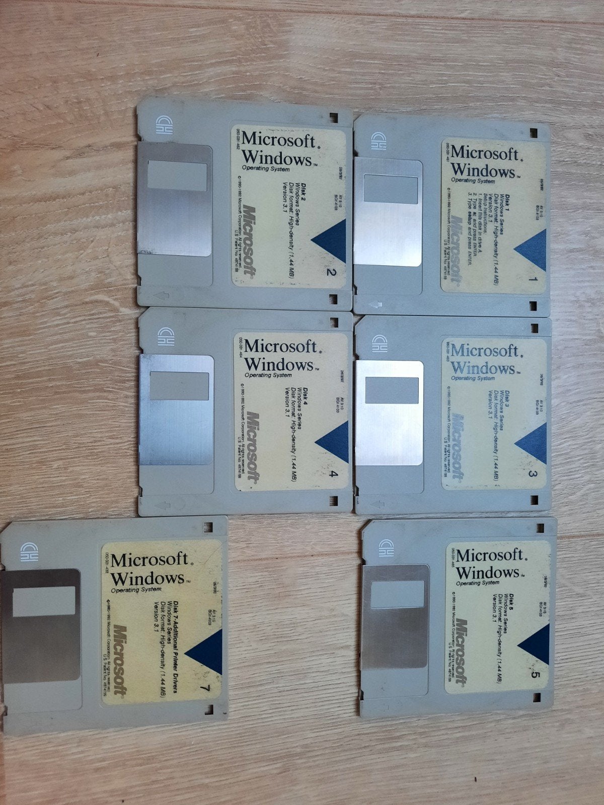 Microsoft Windows op floppies 1992 v3.10, Computers en Software, Vintage Computers, Ophalen of Verzenden