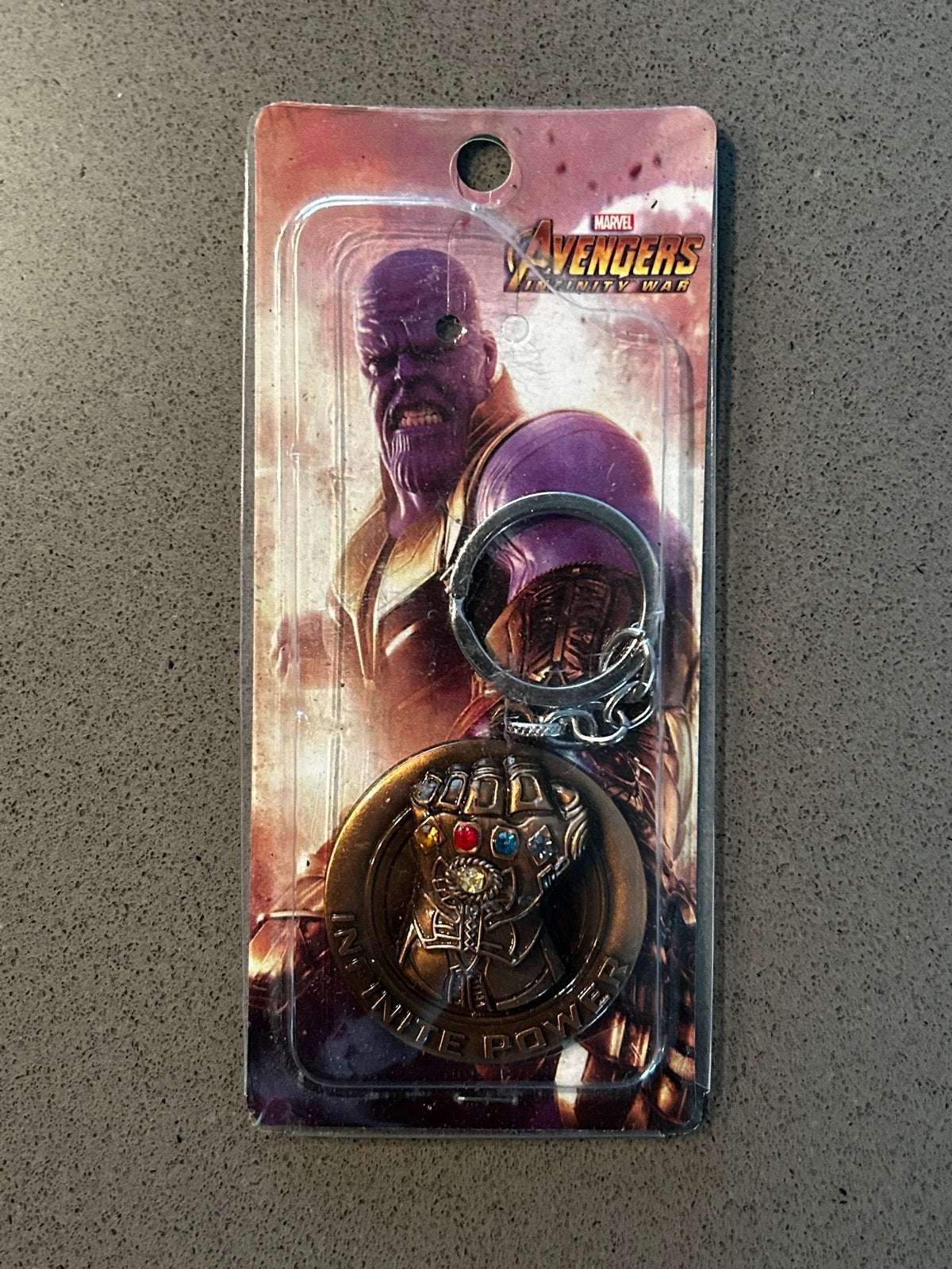 Marvel Avengers Thanos Infinity War - Sleutelhanger (2018), Ophalen of Verzenden, Zo goed als nieuw, Film, Gebruiksvoorwerp