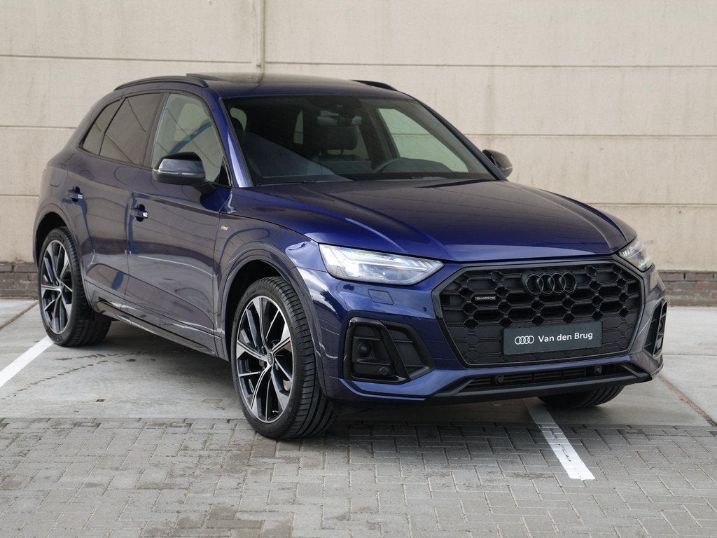 Audi Q5 40 TFSI S edition | Luchtvering | Trekhaak | Pano |, Auto's, Audi, Automaat, 1730 kg, 4 cilinders, Blauw