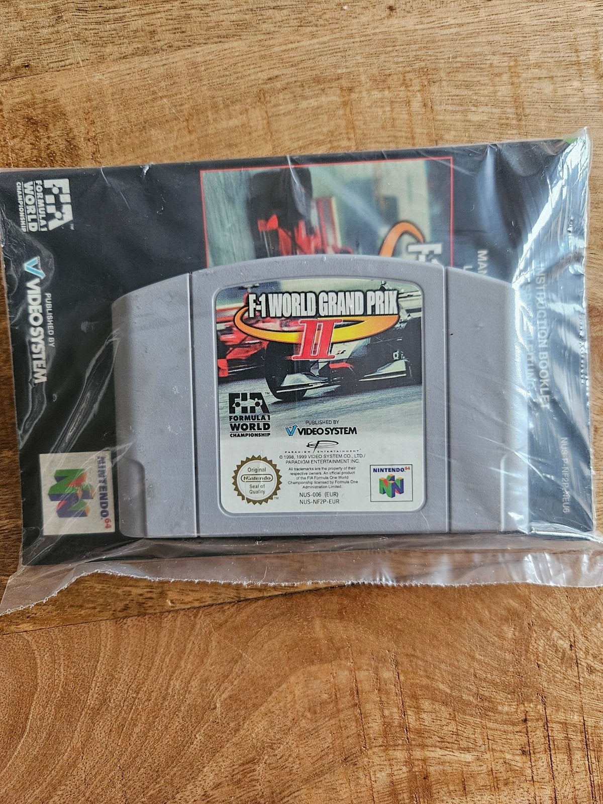 F-1 World Grand Prix II N64 met origineel boekje, Gebruikt, 1 speler, Racen en Vliegen, Ophalen of Verzenden