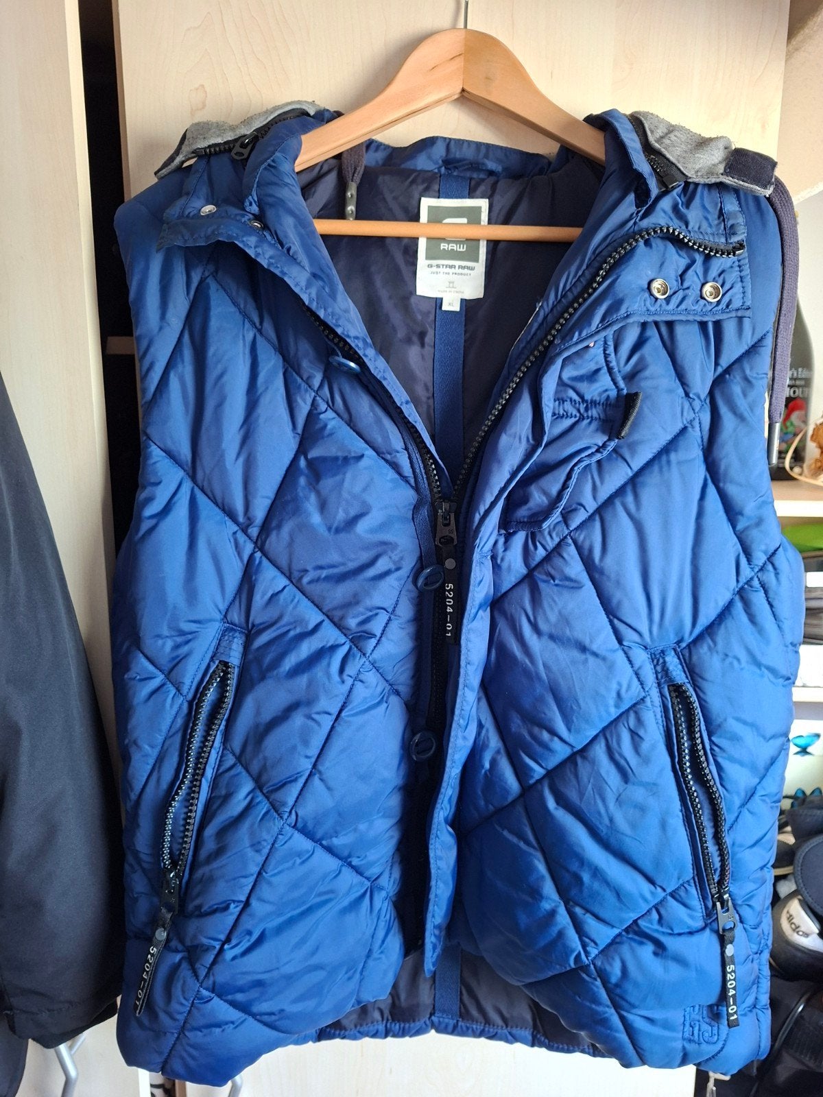 G-Star Raw Bodywarmer - Blauw - Maat XL, G-Star Raw, Blauw, Maat 56/58 (XL), Ophalen of Verzenden