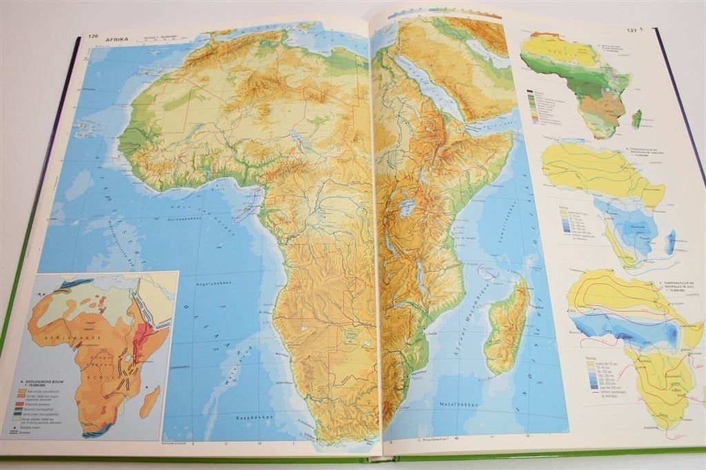 De Grote Bosatlas — 50e Editie — Groot Formaat, Boeken, Gelezen, Ophalen of Verzenden, Landkaart, 1800 tot 2000