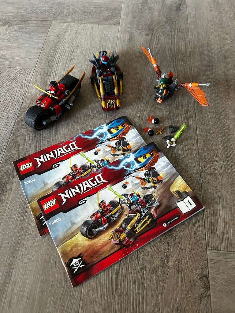 Lego Ninjago 70600 Ninja Bike Chase, Lego, Ophalen of Verzenden, Zo goed als nieuw, Compleet
