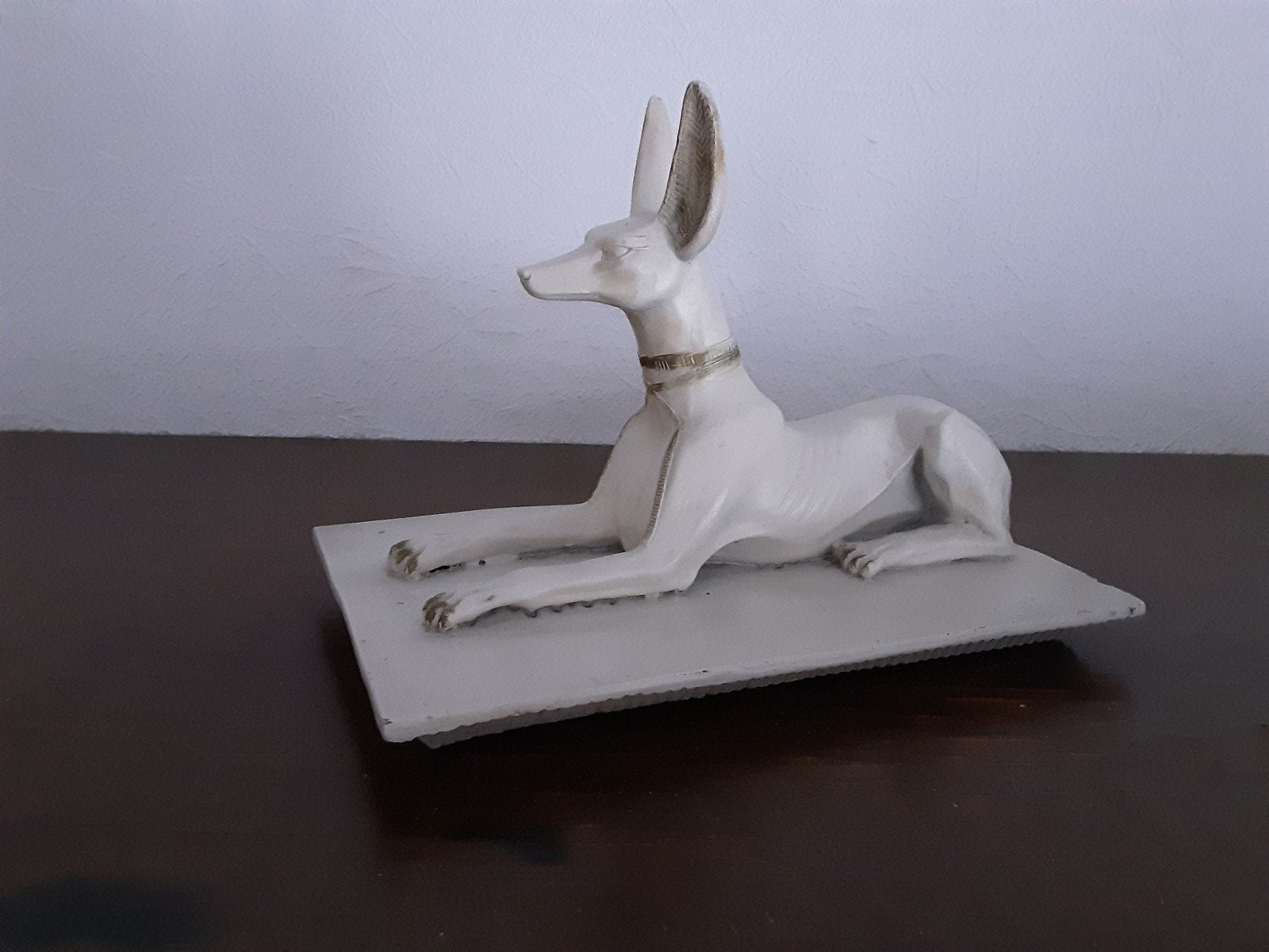 Egyptische Anubis/Sfinx sculptuur ., Antiek en Kunst, Ophalen of Verzenden, Zoogdier, 20 - 50 cm, Beeld