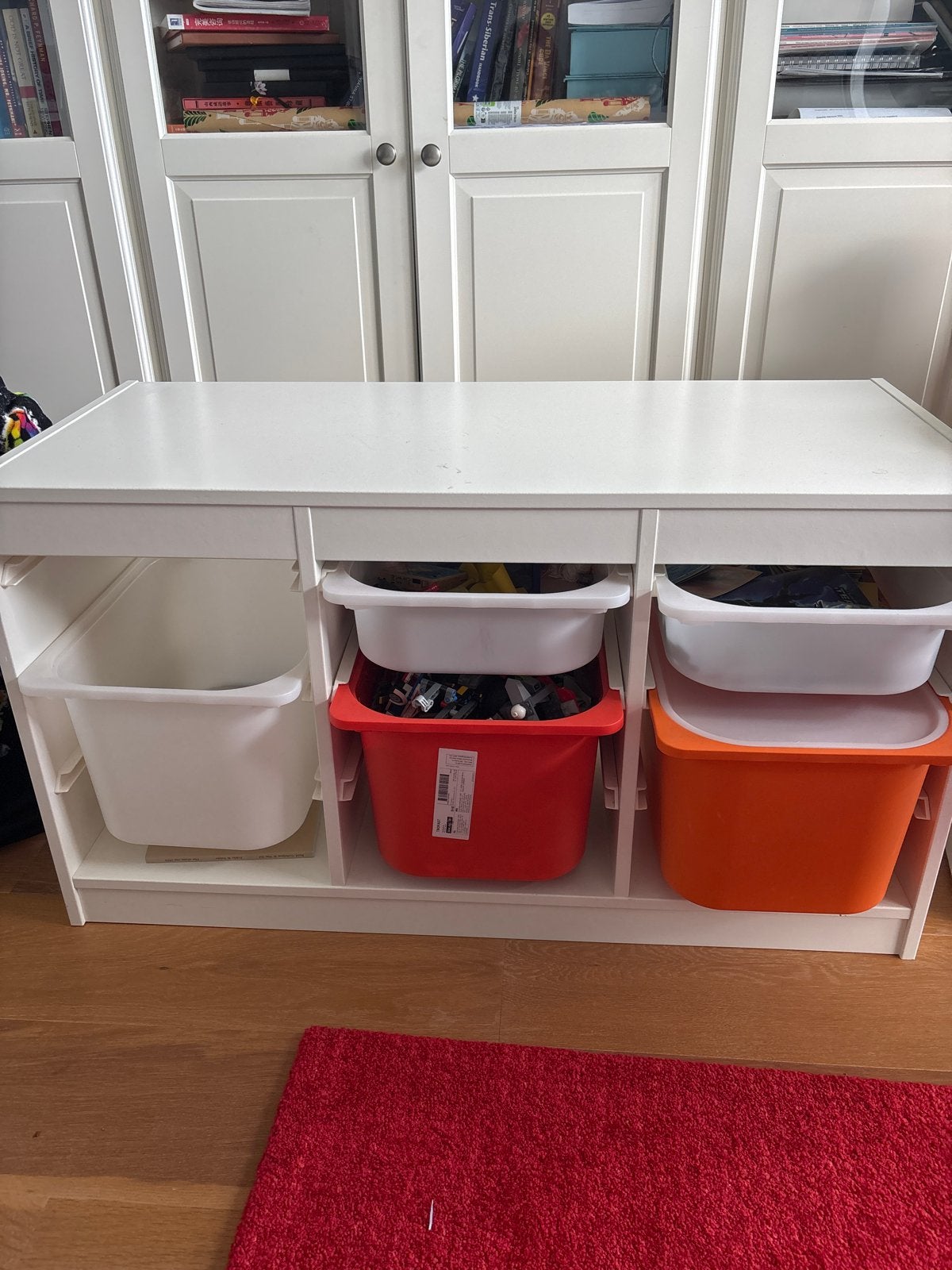 IKEA TROFAST opbergcombinatie met bakken, wit, Kinderen en Baby's, Kinderkamer | Overige Meubels, Ophalen, Gebruikt, Kast