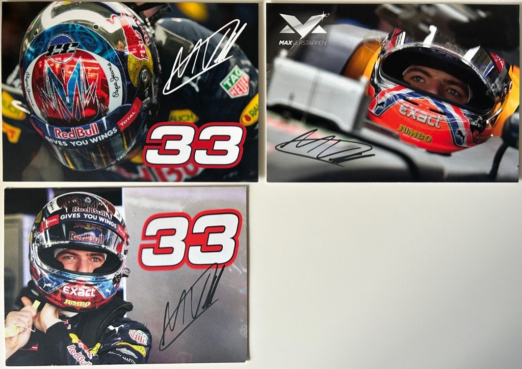 Max Verstappen 56 stuks shop fotokaarten, Ophalen of Verzenden, Zo goed als nieuw, Formule 1