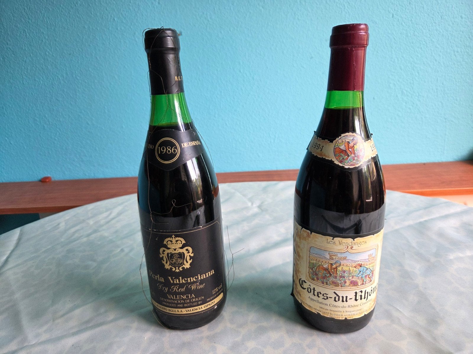 Vintage Spaanse en Franse Rode Wijnen - 1986 & 1994, Ophalen, Frankrijk, Rode wijn