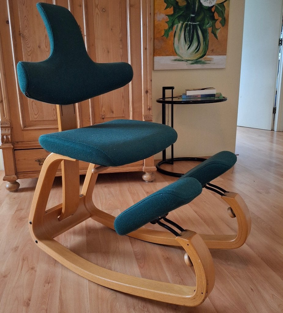 Stokke stoel, Ophalen, Gebruikt, Bureaustoel, Groen