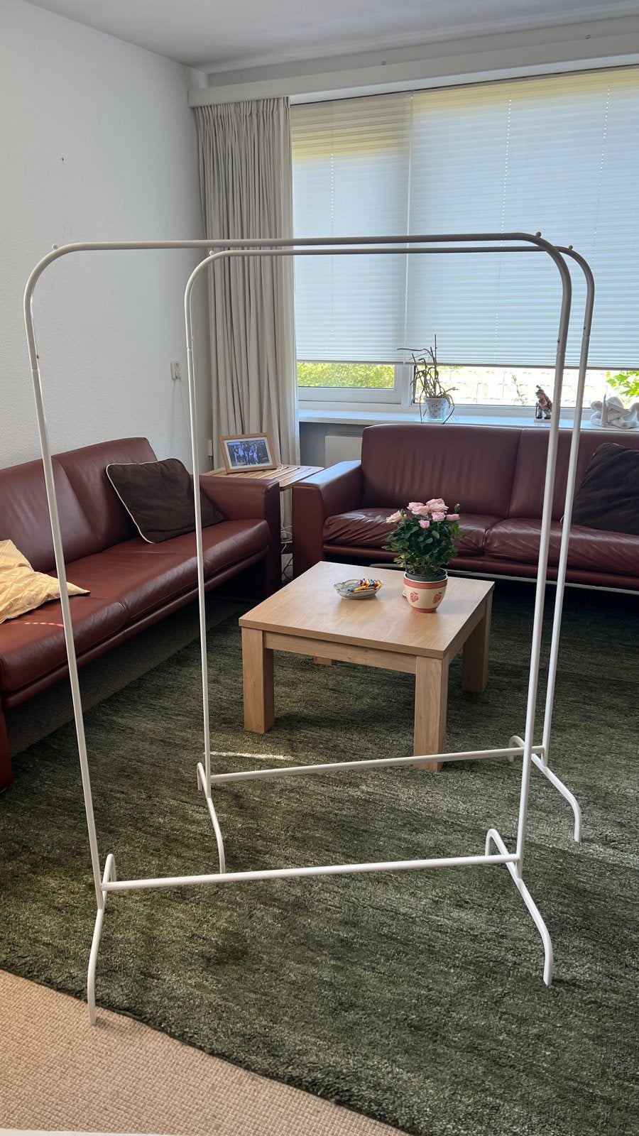 2x IKEA MULIG Kledingrek - Wit, 152  m hoog - ZGAN, Ophalen, Zo goed als nieuw