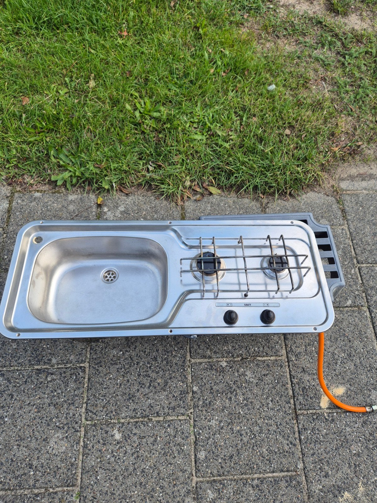 wasbak met gasstel, Caravans en Kamperen, Ophalen, Gebruikt