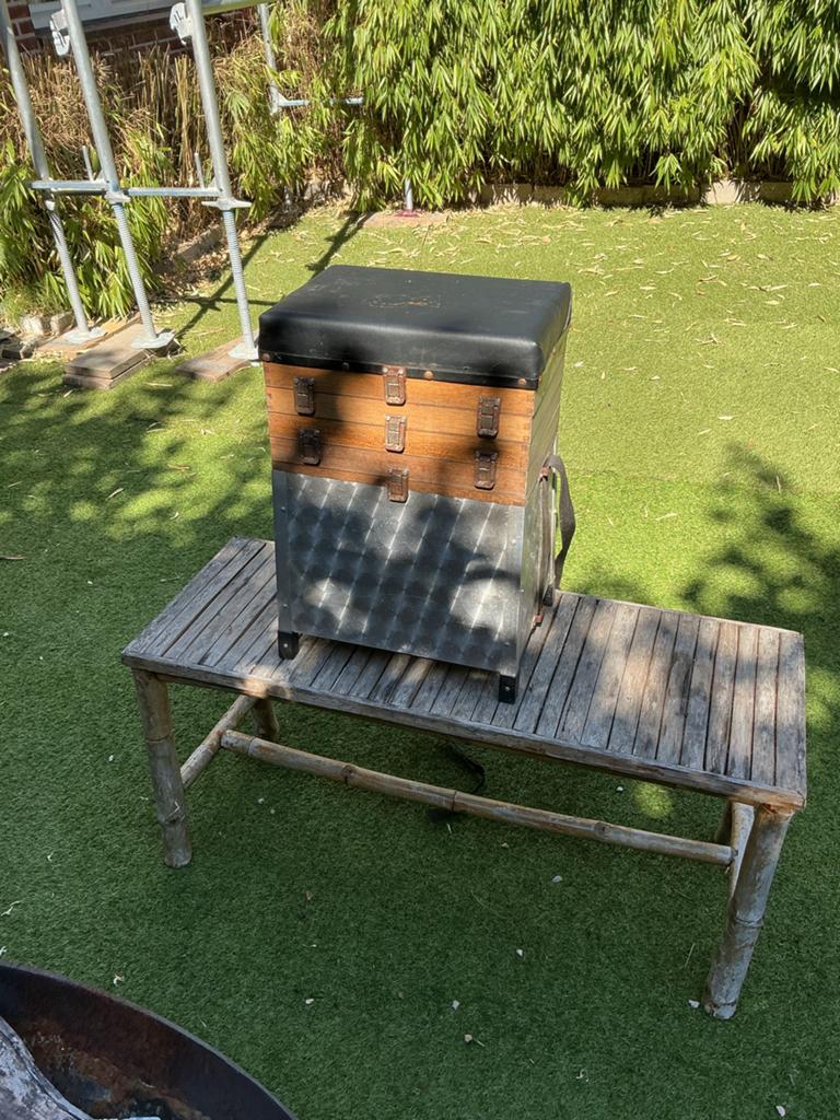 Viskanis viskoffer met zitje - 50x33x22 cm, Ophalen of Verzenden, Gebruikt, Koffer of Tas