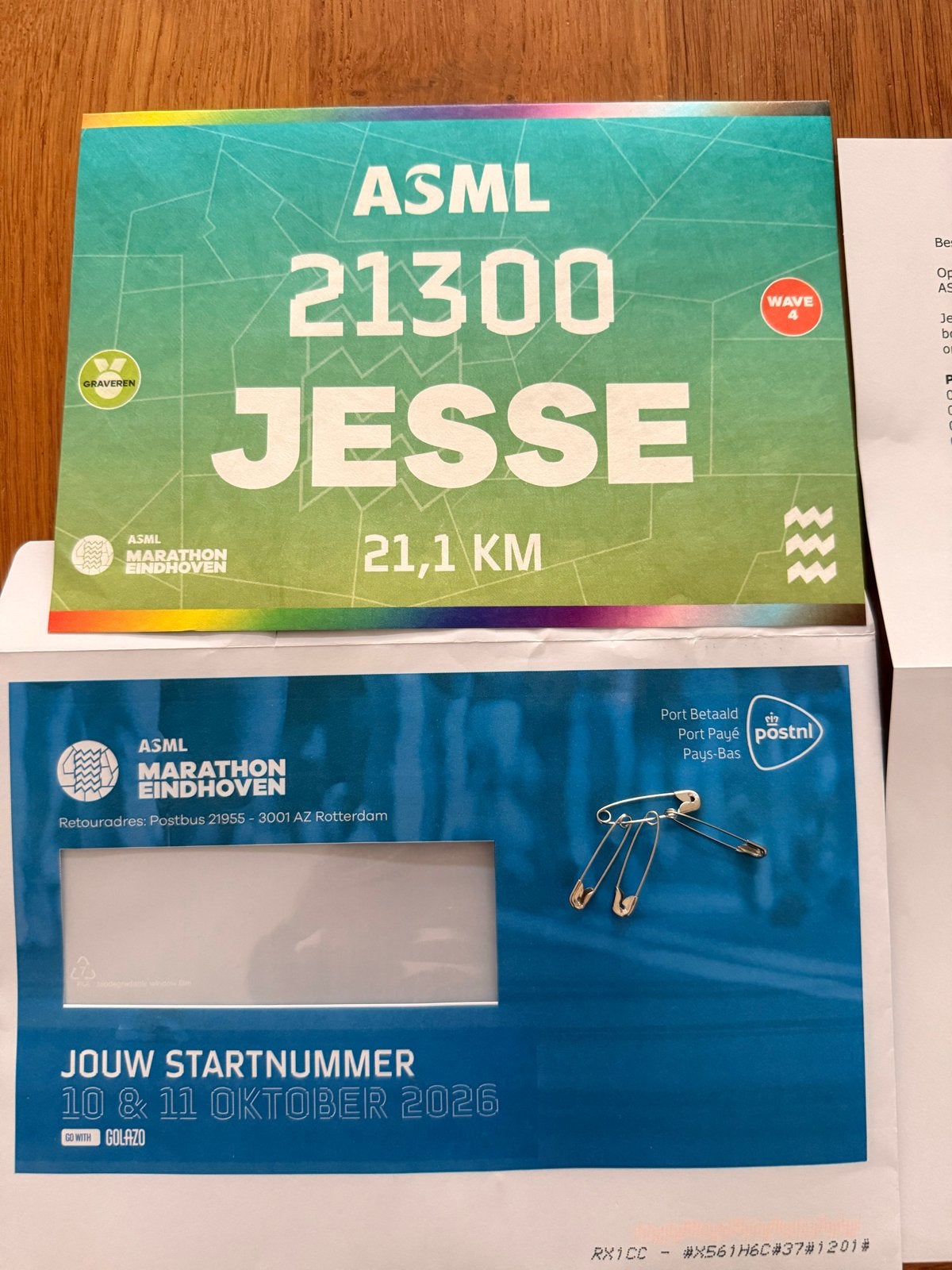 2x ticket halve marathon Eindhoven (1x medaille gravering)