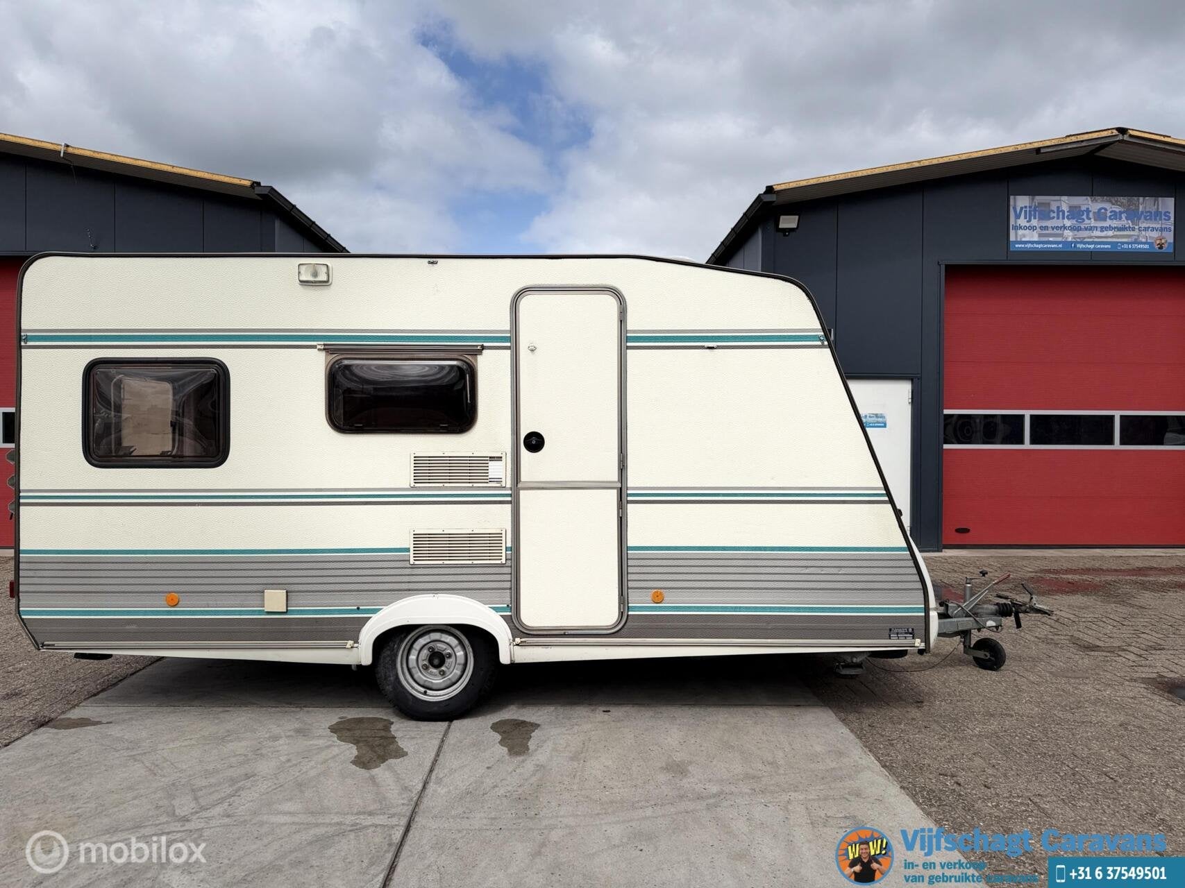 Tec King 415 T incl voortent en luifel, Caravans en Kamperen, Caravans, T.E.C., Bedrijf, Luifel, 500 - 750 kg