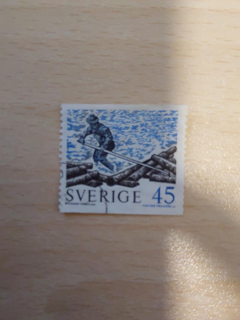 1970 Zweden houtvlot, Verzenden, Zweden, Gestempeld