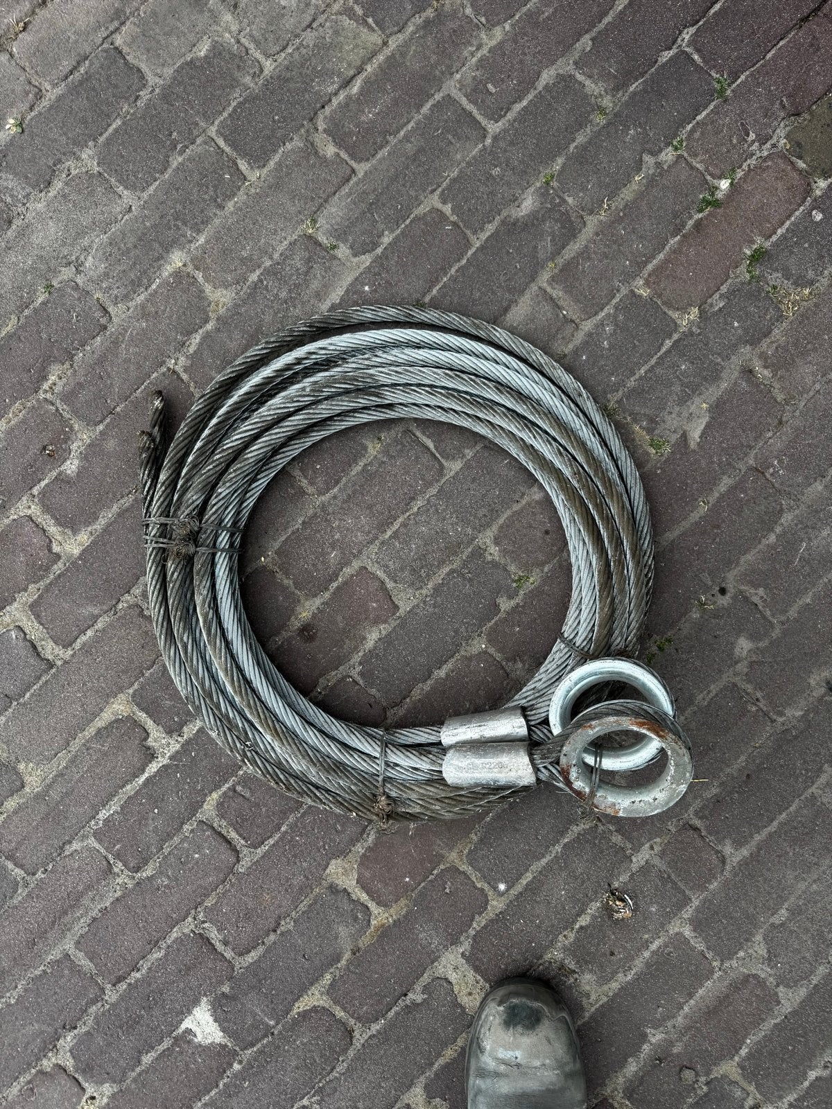 Stalen kabel met lussen - Gebruikt, Ophalen, Nieuw