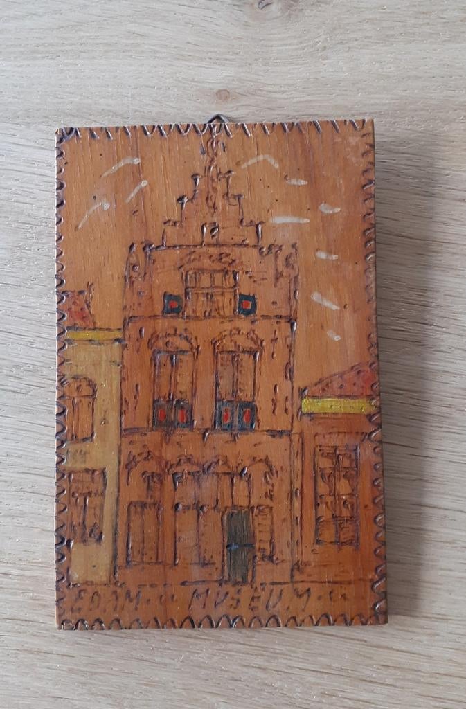 Houtsnijwerkje Edams museum, Antiek en Kunst, Curiosa en Brocante, Ophalen of Verzenden