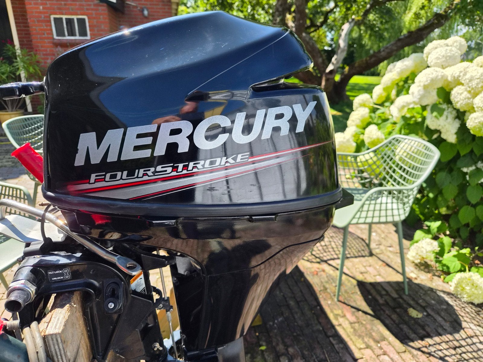 Mercury 9.9 pk 2014, Watersport en Boten, 5 tot 10 pk, Ophalen of Verzenden, Zo goed als nieuw, Benzine