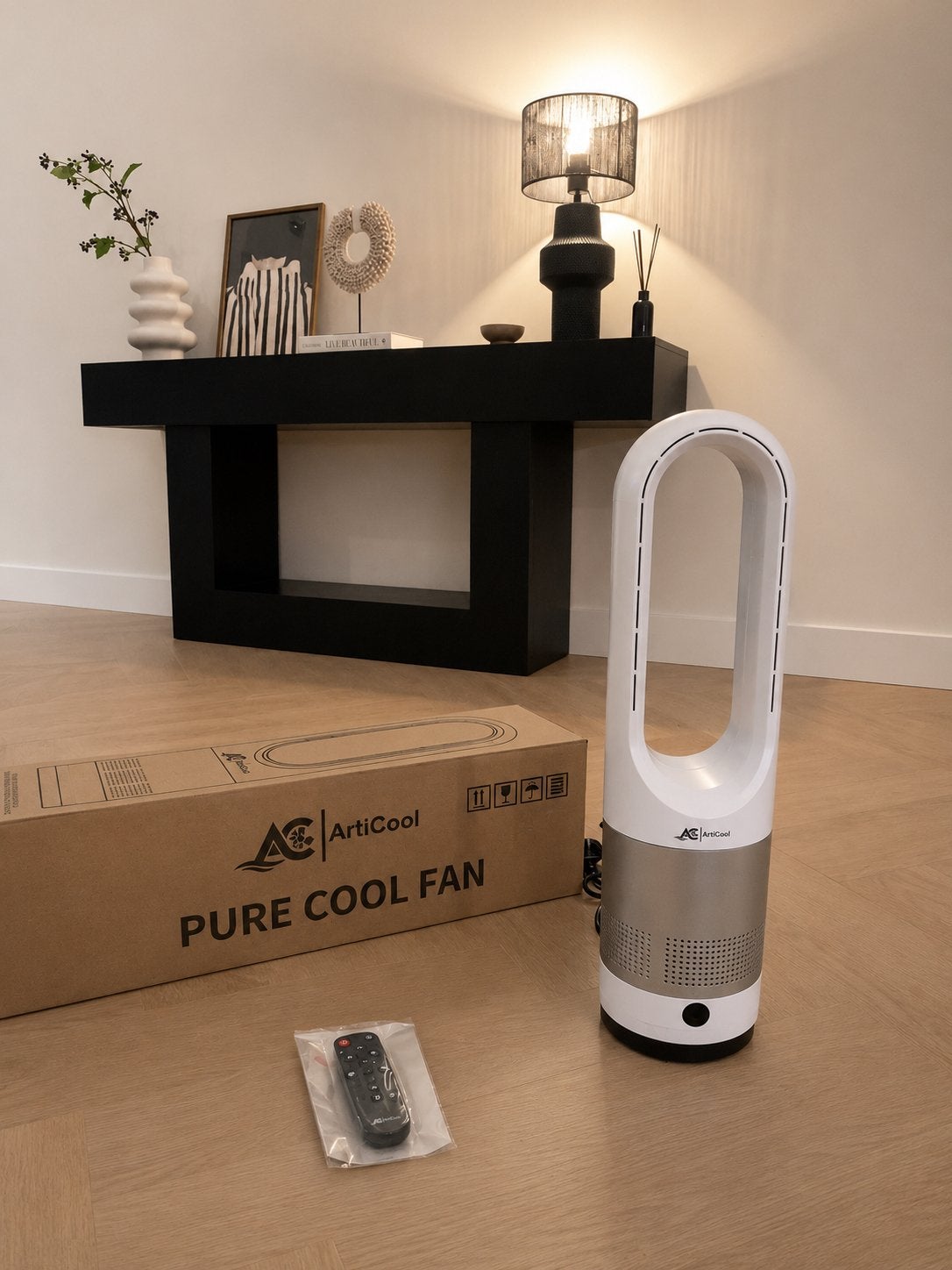 ArtiCool Pure Cool Fan - Nieuw in doos, 8 standen & draaifun, Ophalen of Verzenden, Ventilator met afstandsbediening, Nieuw, Torenventilator