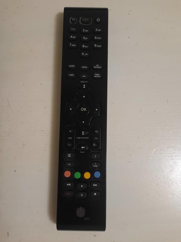 Afstandsbediening Upc/ziggo RC2094501/ dcr5012 03 hd, Ophalen of Verzenden, Zo goed als nieuw, Origineel, Mediaspeler