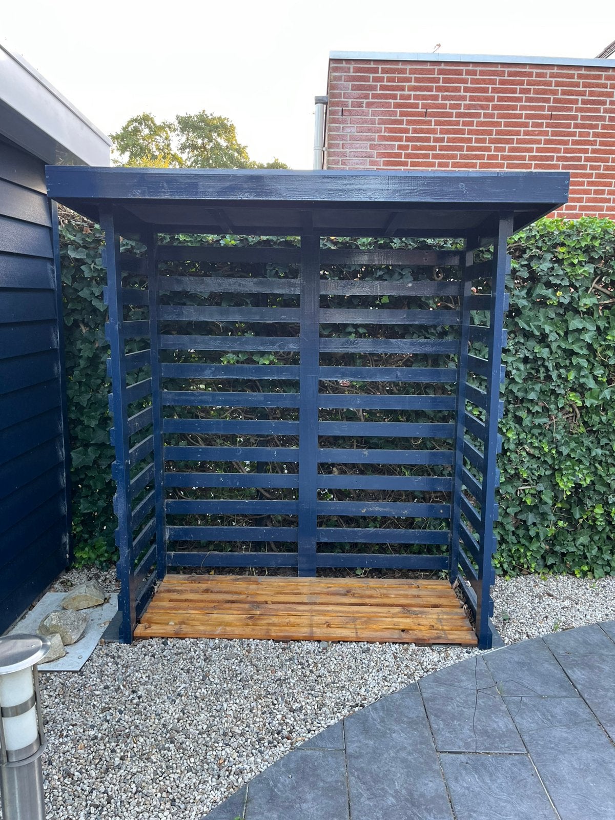 Openhaard hout hok / haardhout opslag, Ophalen, Zo goed als nieuw, Hout, Overige typen