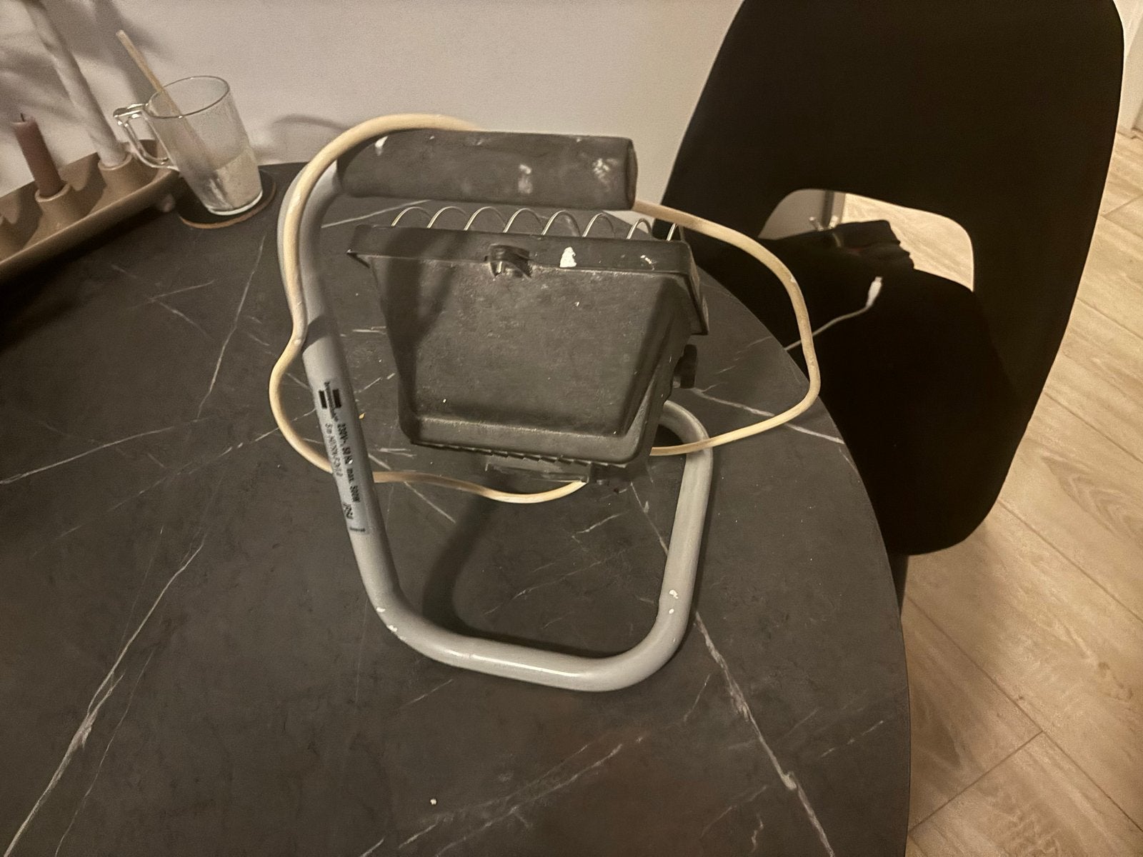 Halogeen bouwlamp met statief, Gebruikt, Met statief, Ophalen of Verzenden, Lamp met armatuur