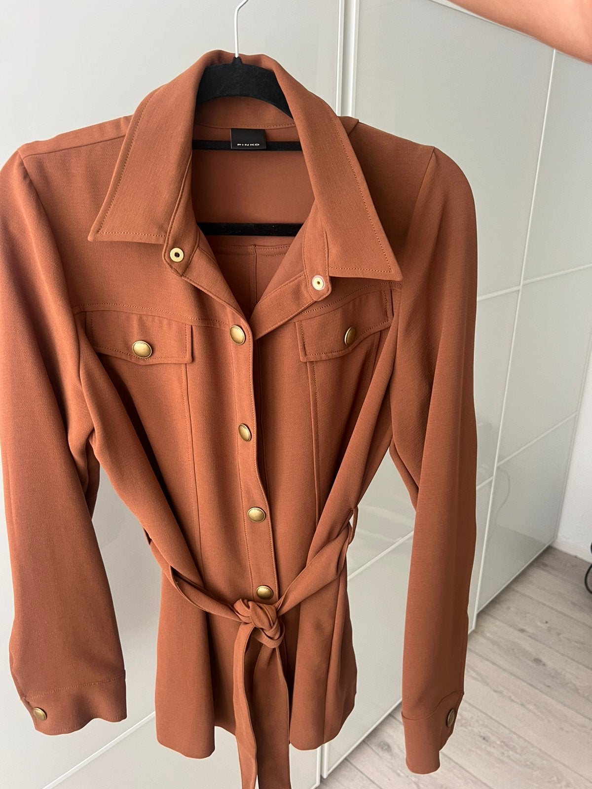 Pinko blouse bruin maat L NIEUW, Kleding | Dames, Blouses en Tunieken, Ophalen of Verzenden, Zo goed als nieuw, Maat 38/40 (M)