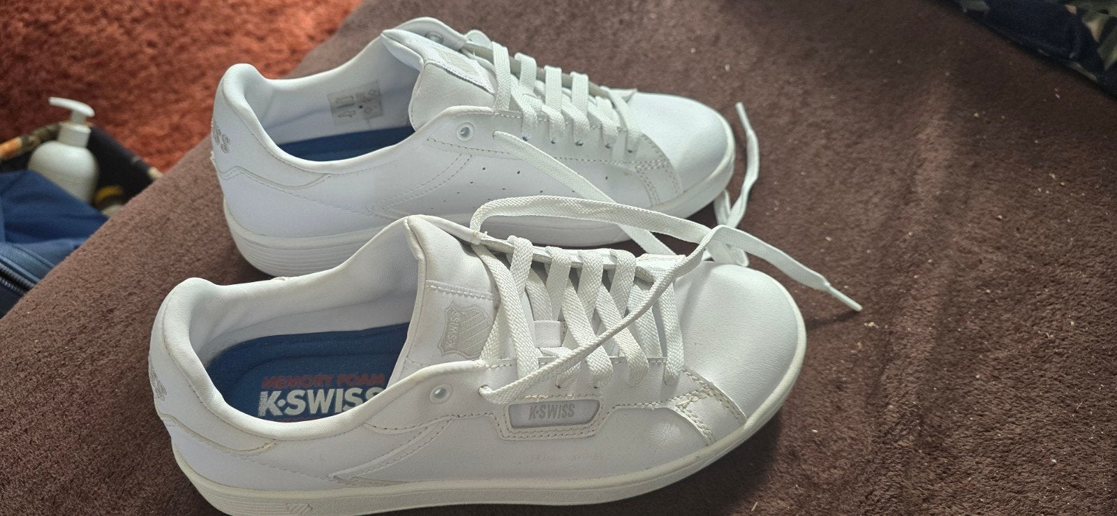 Witte K-Swiss tennisschoenen - Zo goed als nieuw, Ophalen of Verzenden, Zo goed als nieuw, K-SWISS, Wit