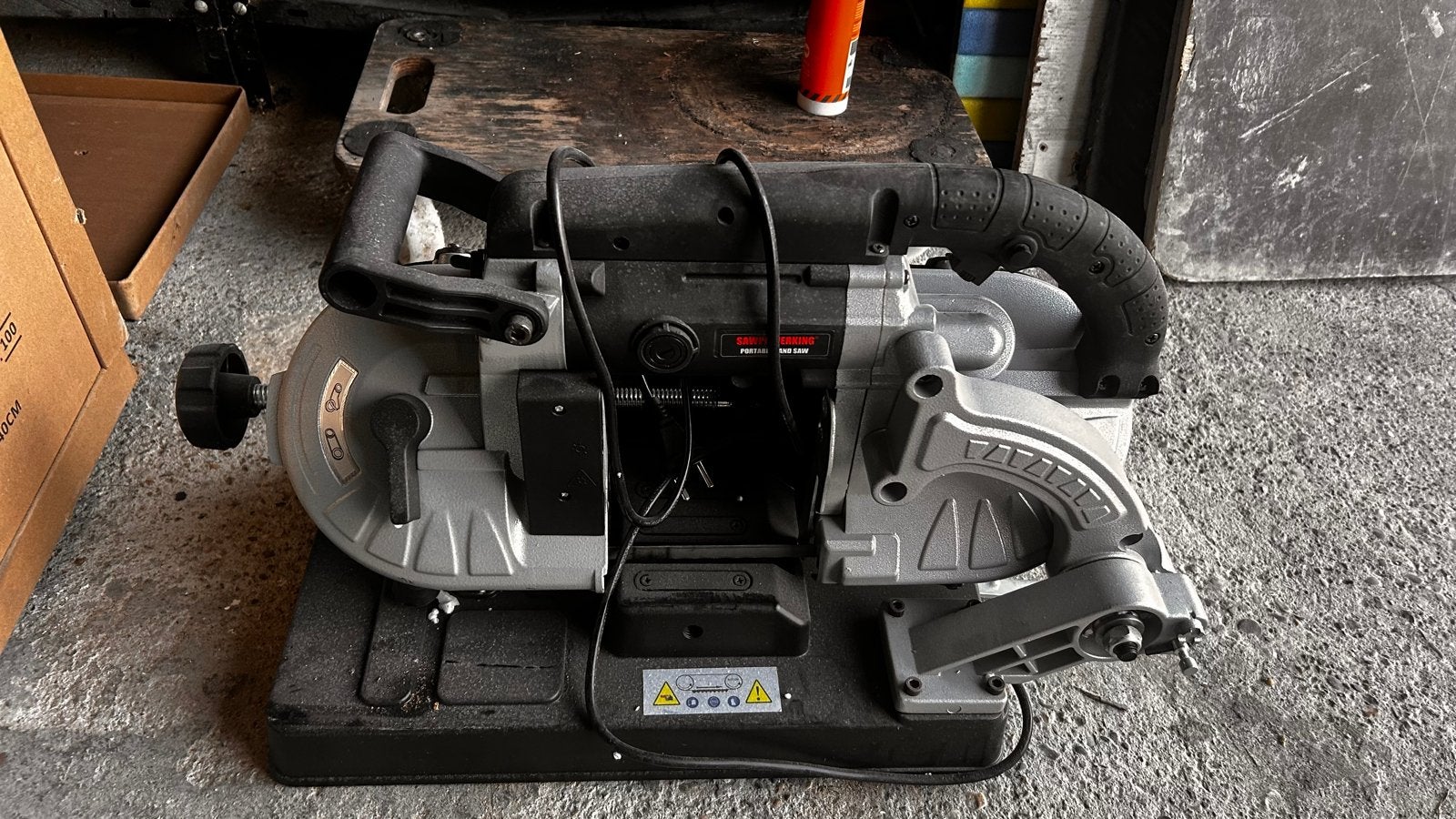 Sawpower DLY-10W3 Draagbare Lintzaag - Zo goed als nieuw, Ophalen, Nieuw, 600 tot 1200 watt, 30 tot 70 mm