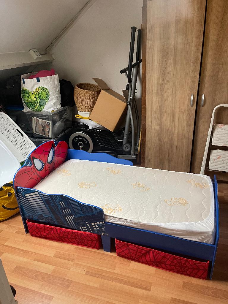 Spiderman bed, Ophalen, 70 tot 85 cm, 140 tot 160 cm, Zo goed als nieuw