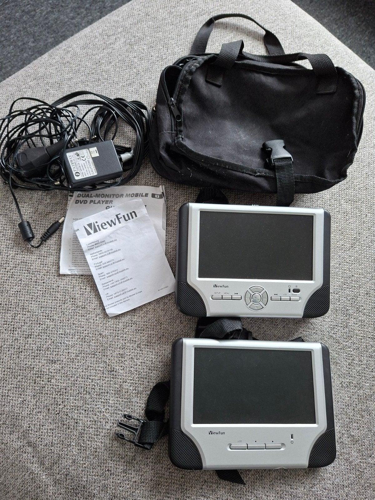 ViewFun Draagbare DVD Speler met 2 Schermen voor Auto, Audio, Tv en Foto, Dvd-spelers, Gebruikt, Draagbaar, Ophalen of Verzenden