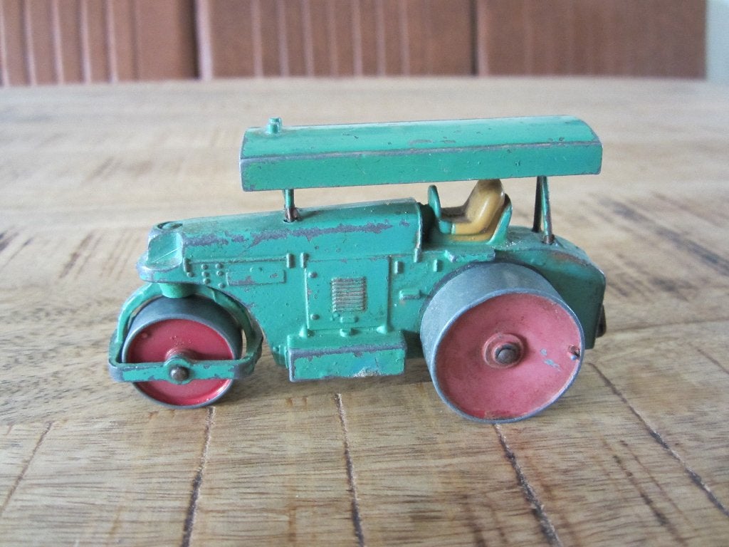 Dinky Toys Aveling-Harford Road Roller met poppetje, Ophalen of Verzenden, Gebruikt, Tractor of Landbouw, Dinky Toys