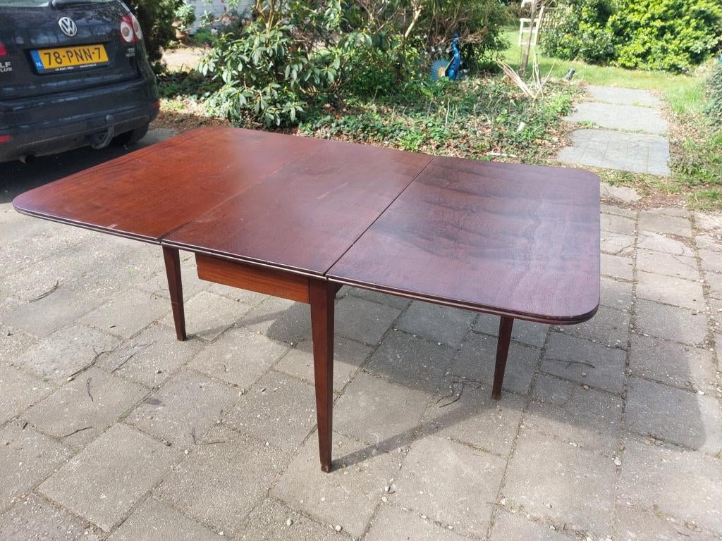 antieke hangoortafel klaptafel groot, Ophalen