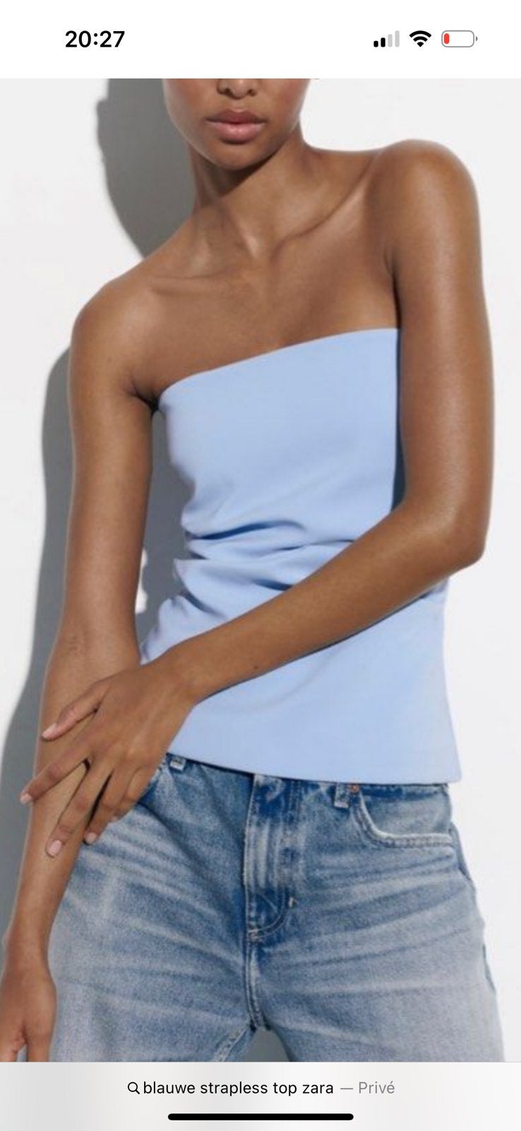 Zara top tops corset straples S nieuw blauw chique, Blauw, Nieuw, Ophalen of Verzenden, Maat 36 (S)