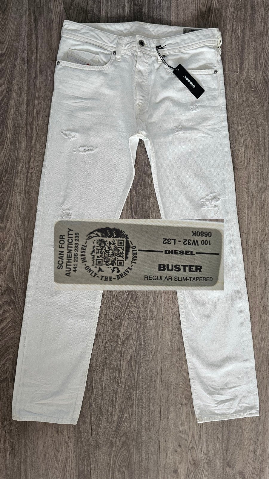 - NIEUWE - Diesel BUSTER W32 L32 * 32x32 - tapered - #D2068, Kleding | Heren, Diesel, Wit, Diesel, Nieuw