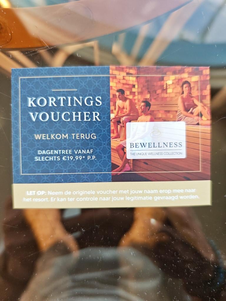 Kortingsvoucher sauna en wellness, Tickets en Kaartjes, Twee personen, Kortingsbon, Spa of Sauna
