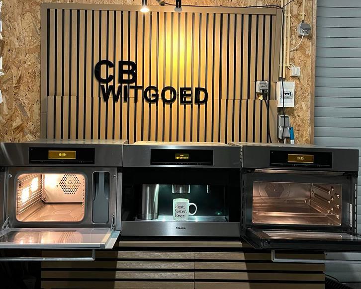 Luxe Miele set Combi oven, stoomoven en koffiemachine, Witgoed en Apparatuur, Ovens, Ophalen, Refurbished, Oven met grill, Inbouw