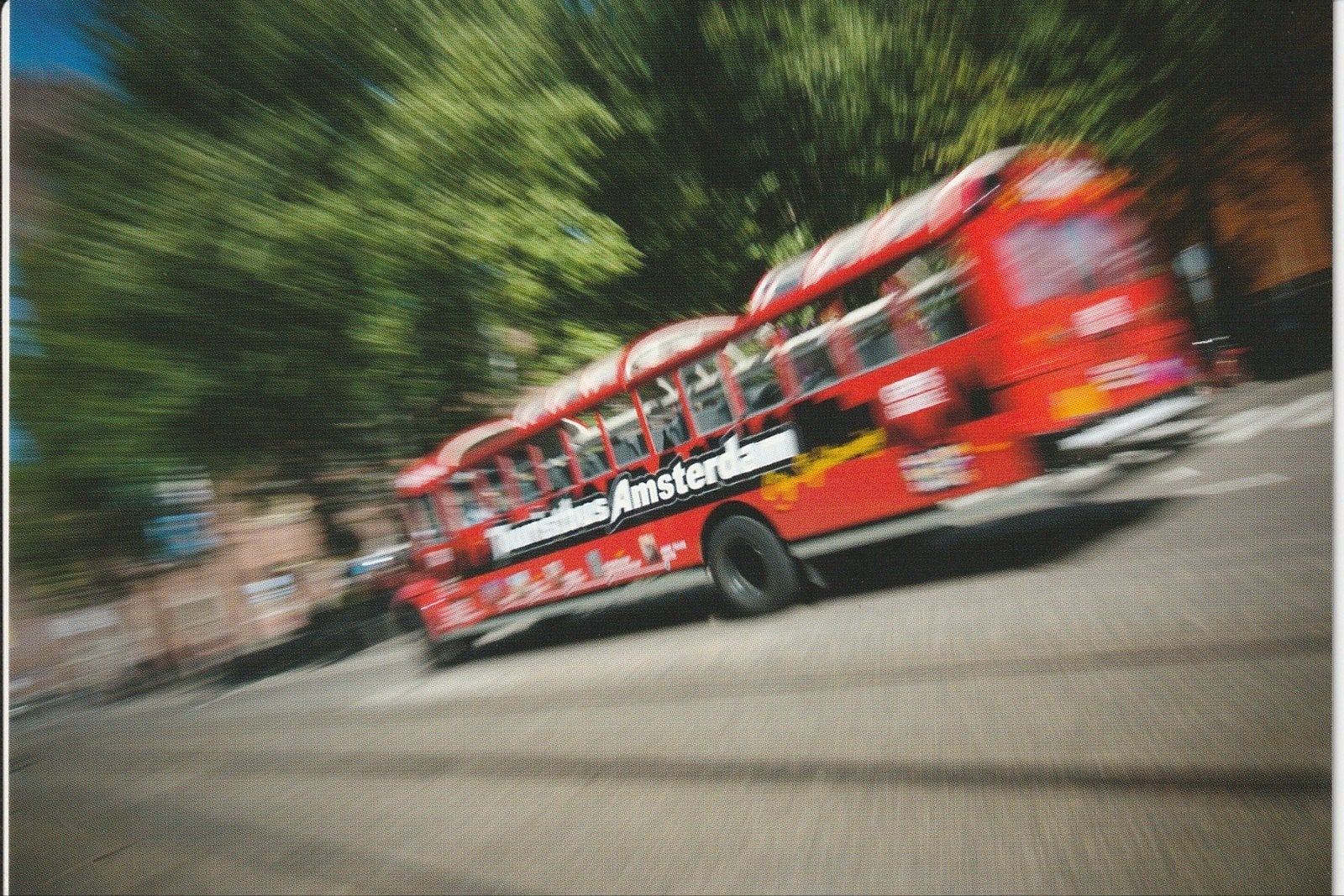 AMSTERDAM TOERISTEN SIGHTSEEING BUS - FOTO RUBEN KOERHUIS, Ophalen of Verzenden, 1980 tot heden, Ongelopen, Noord-Holland