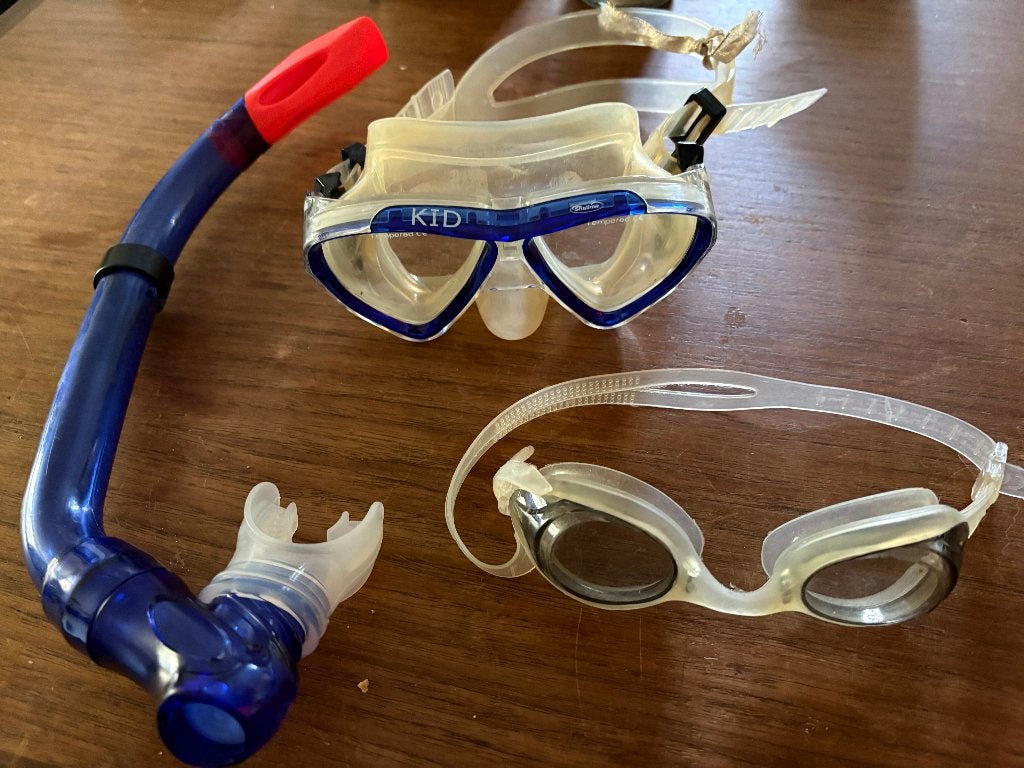 Duikers set kids Shallow 2 brillen en snorkel, Ophalen of Verzenden, Gebruikt, Snorkelset