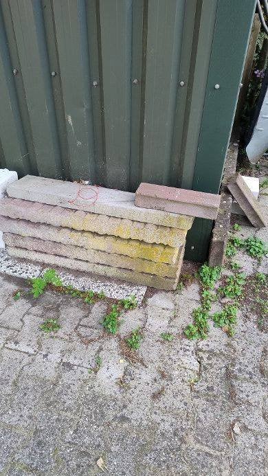 Palisade banden, Tuin en Terras, Ophalen, Gebruikt, Overige typen, Minder dan 5 m²