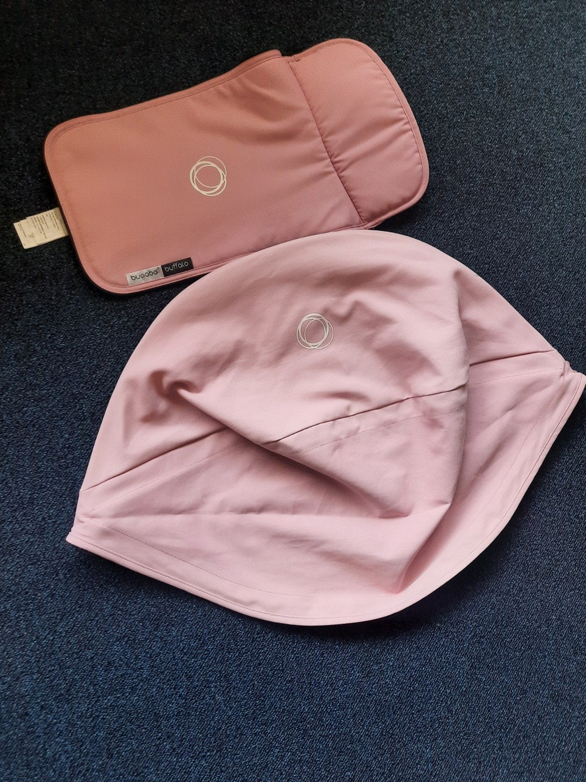 Roze set Bugaboo donkey, kap en dekje, Ophalen, Gebruikt, Jongetje of Meisje, Maat 74