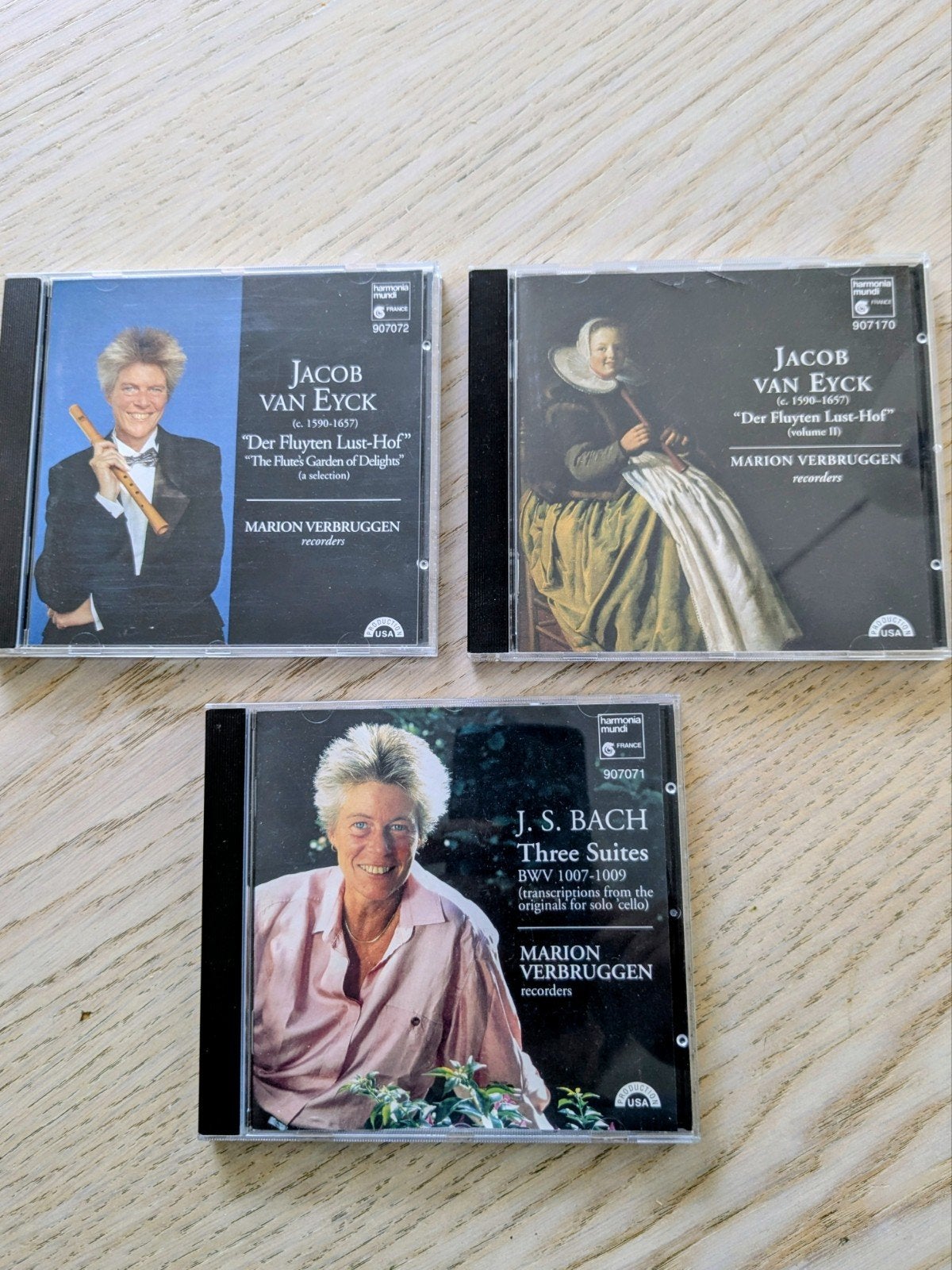 CD Marion Verbruggen BACH, Jacob van Eyck blokfluit, Ophalen of Verzenden, Zo goed als nieuw