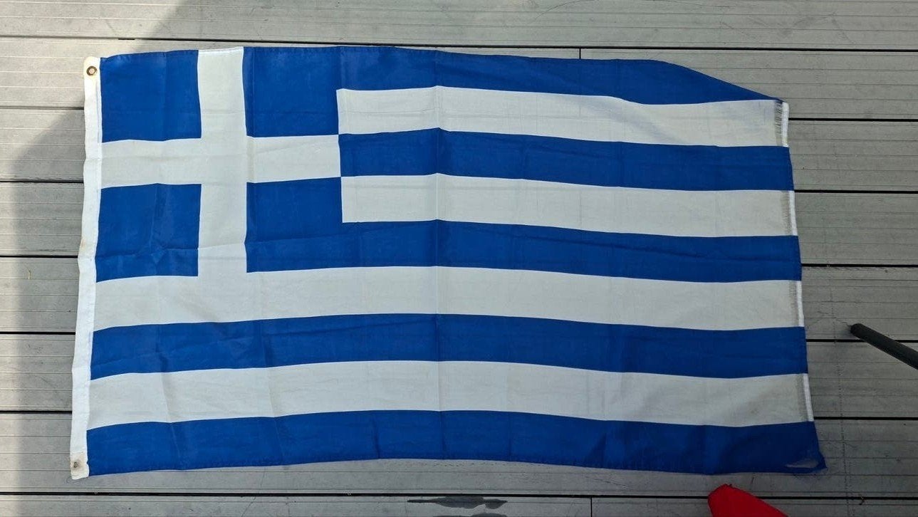 Vlag Griekenland, Ophalen, Gebruikt
