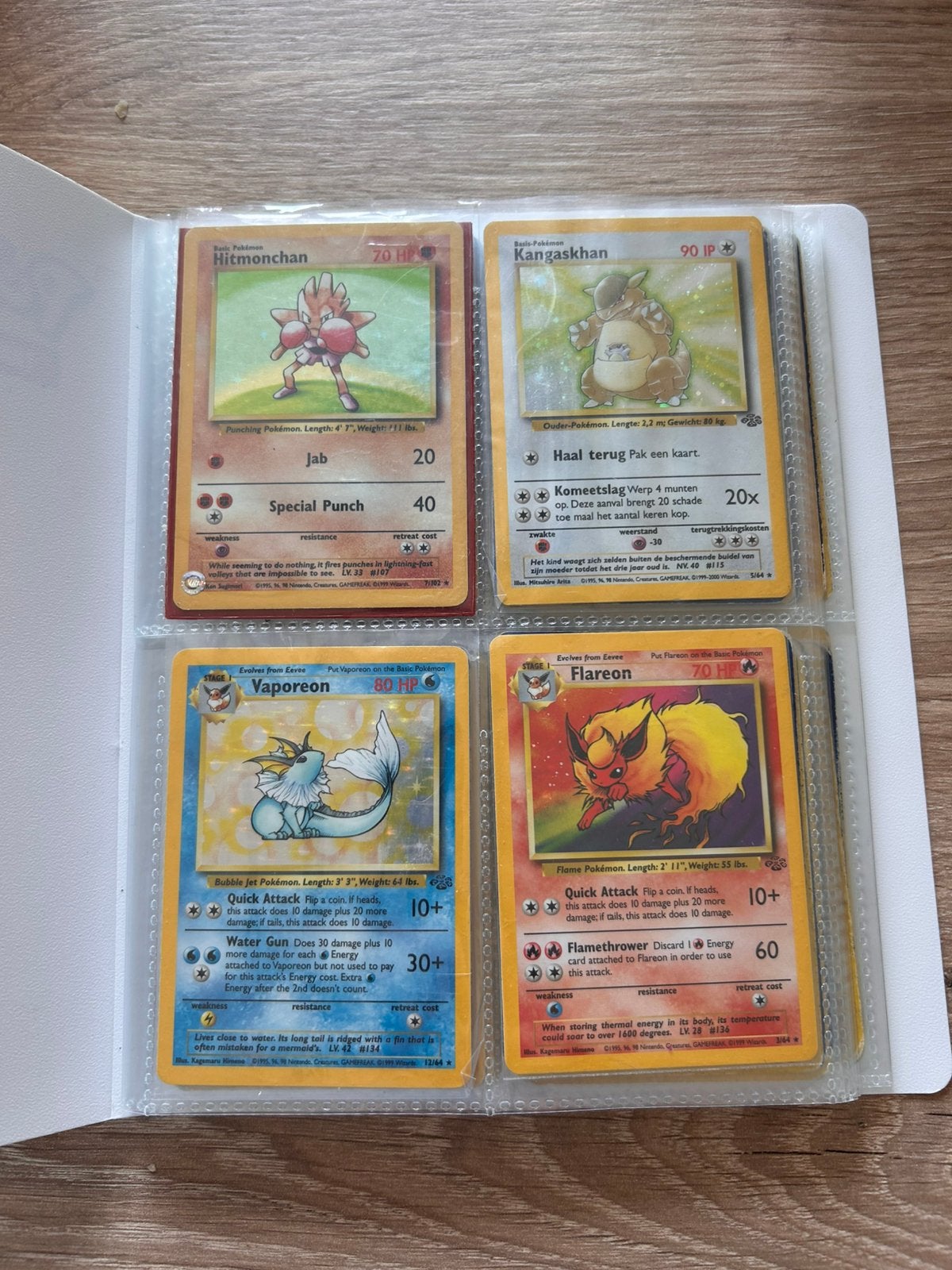 Oude pokemon kaarten map, Ophalen of Verzenden, Zo goed als nieuw, Meerdere kaarten