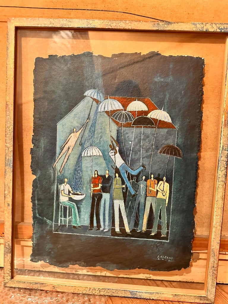 Aquarel, Antiek en Kunst, Ophalen, Figuren, Aquarel, Papier/karton
