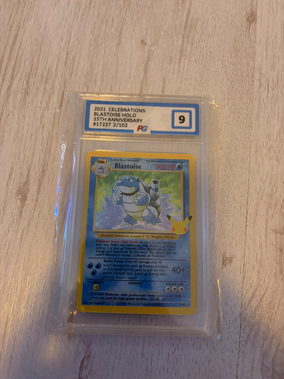 Pokemon Celebrations Blastoise 2/102 Holo PG 9, Ophalen, Zo goed als nieuw
