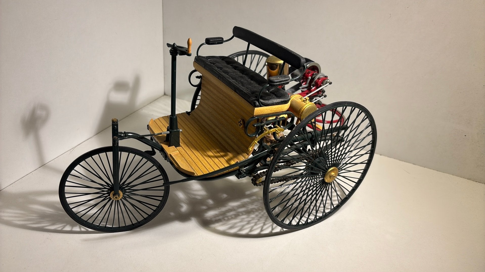 The benz patent moterwagen 1886 franklin mint 1.8, Ophalen of Verzenden, A, A, A