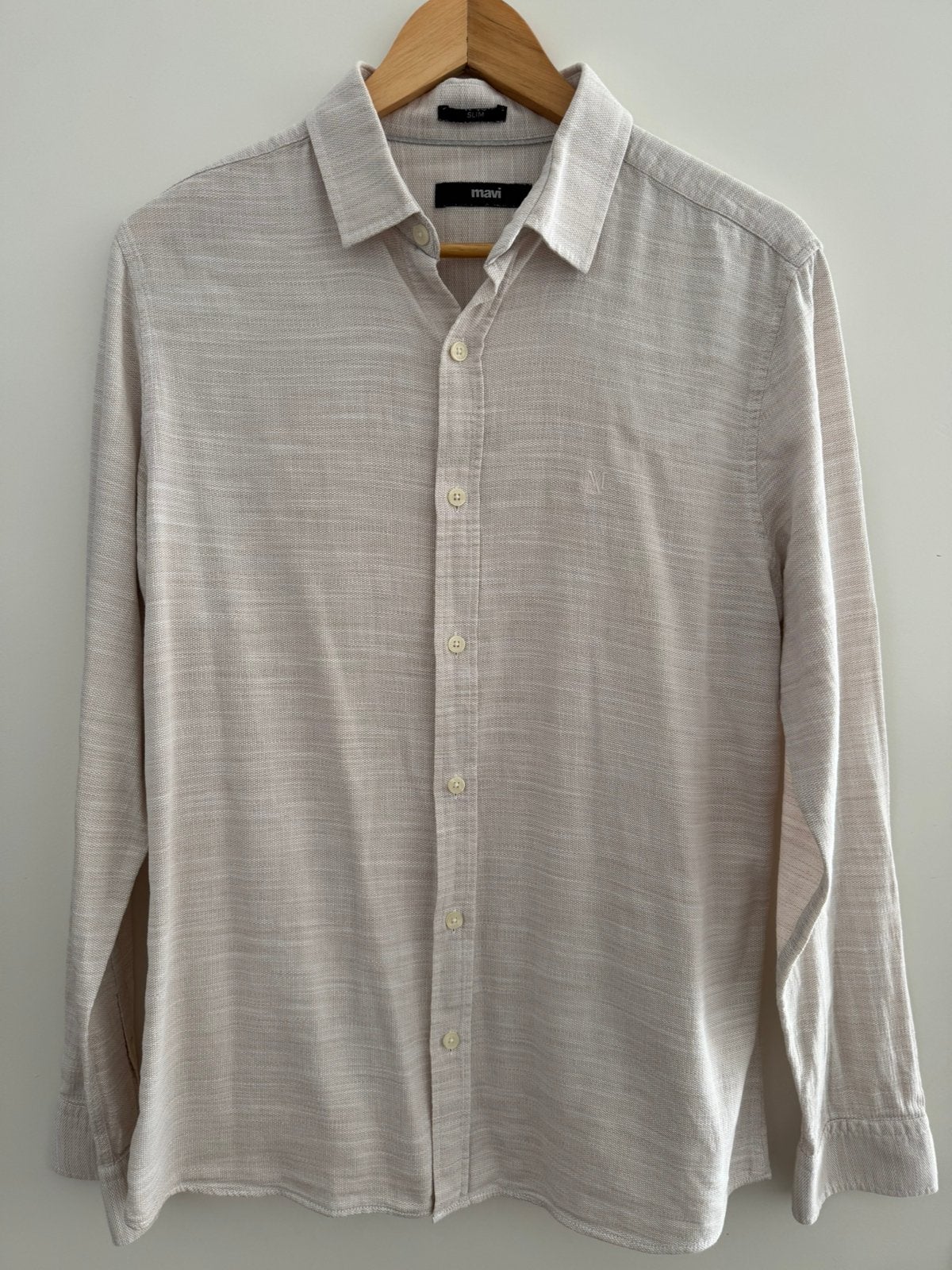 Mooie overhemd!!!, Ophalen of Verzenden, Zo goed als nieuw, Beige, Halswijdte 39/40 (M)
